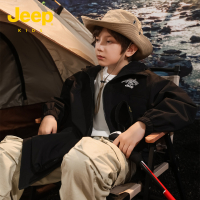 Jeep吉普童装冲锋衣2023秋季新款中大童休闲运动儿童户外夹克外套