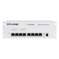 TP-LINK 千兆交换机 家用商网络弱电箱模块 云管理支持VLAN 网管型网线分线器 TL-SG2008M[8口千兆]