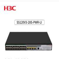 华三(H3C)S5120V3-28S-PWR-LI三层交换机 24个千兆电口 4个万兆光纤口 企业级智能型可网管 POE