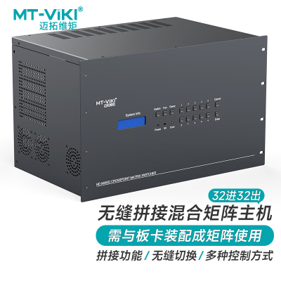 迈拓维矩 MT-viki HDMI视频矩阵切换器32进32出插卡式高清无缝混合主机 MT-HC3232(EWF)