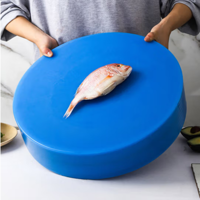 43*6cm圆形加厚PE环保切肉切菜板 剁骨砧板 塑料菜板彩色