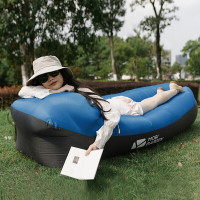 牧高笛NX20663016充气沙发床气垫户外便携式懒人折叠懒人沙发椅午睡空气床 天空蓝 充气床