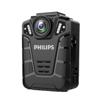 飞利浦(PHILIPS) VTR8100录音笔 高清广角便携摄像机现场音视频摄像 VTR8110标配 黑色256G