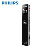 飞利浦PHILIPS专业录音笔VTR5101一键录音高清降噪外放同步超大容量可扩内存卡[8GB] 锖色 官方标配8GB