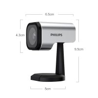 PHILIPS电脑摄像头 2K高清视频通话 双麦克风 500W像素自动对焦USB台式机网络课程直播录播PSE0520