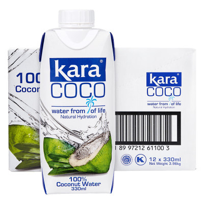 KARA Coco 椰子水330ML *12瓶