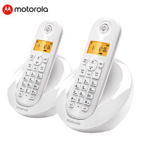摩托罗拉(MOTOROLA) C601C数字无绳电话机 无线座机 单机 (白色)一拖一