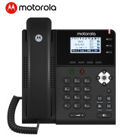 摩托罗拉(MOTOROLA)150IP-3P电话机IP电话机座机 网络SIP话机固定电话 百兆VOIP POE供电