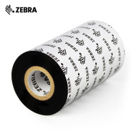 斑马(ZEBRA)A4201BK打印机原装碳带热转印色带全树脂300m 国内分切银色导引带