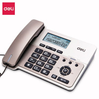 得力(deli)796电话机/固定电话/座机 办公家用 香槟色