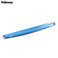 范罗士(Fellowes)91137人体工学硅胶护腕 水晶硅胶台电键盘托(冰晶蓝)