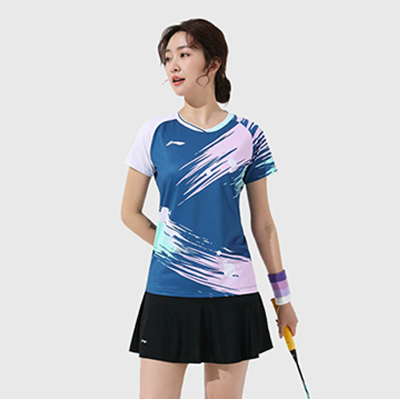 李宁(LI-NING)女款AAYT540速干衣服套装短袖短裙