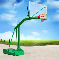 鑫亿康移动式独臂篮球架XYKLQJ009(一副2只装)玻璃钢篮板伸臂2.25m