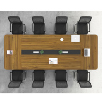 XUANGOCN 3600*1400*760小型会议桌办公桌(1桌10椅)