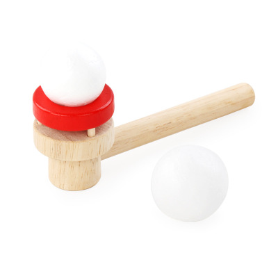 木制吹吹乐悬浮吹球儿童玩具悬空魔术悬浮球吹吹乐互动益智吹气球玩具