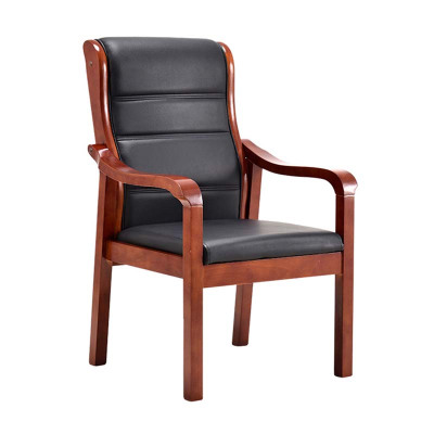 三圣/SANSHENG实木扶手皮靠背座椅办公会议椅SS-Y22尺寸620×490×1100mm把