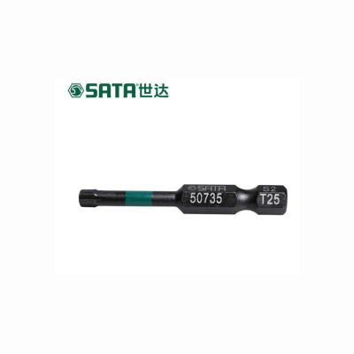 世达(SATA) 10件套6.3MM系列50MM长抗冲击花形旋具头 T30 59737