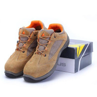 代尔塔(DELTAPLUS) 彩虹系列无金属S1P安全鞋 米色/橙色 45码 301210