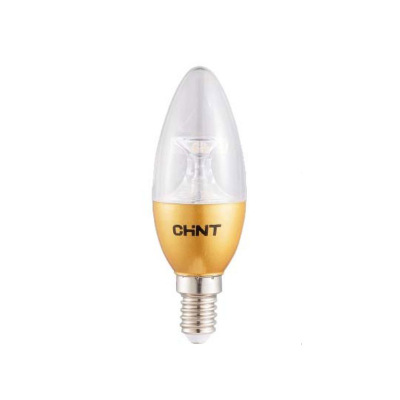 正泰(CHNT) LED蜡烛泡08 金 3W 6500K NEP-QP0800362