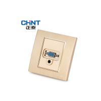 正泰(CHNT) 音频视频插座(HD15+F3.5) NEW2-C32712 香槟色