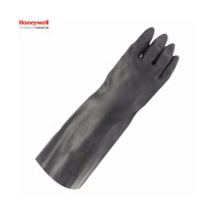 霍尼韦尔(Honeywell)经典款氯丁橡胶防化手套加长版 单副包装 2095025 9码 10副/箱