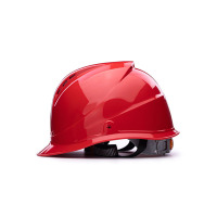 定制透气安全帽 ABS工程款 A3式 带LOGO印字 红色
