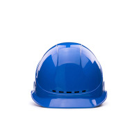 定制透气安全帽 ABS工程款 A3式 带LOGO印字 蓝色