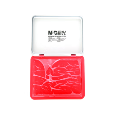 晨光(M&G) 方形金属秒干红色印台 97517 2个装