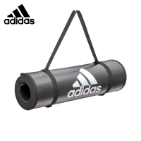 阿迪达斯(adidas)加长加厚瑜伽垫NBR材质减震健身垫10mm黑色ADMT-12235BK