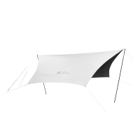 牧高笛俊庭520便携式大空间天幕+便携可折叠简易四方桌+便携铝合金轻量克米特椅