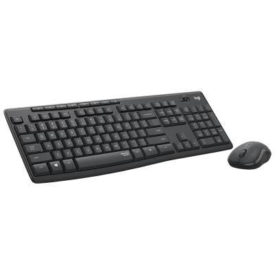 Logitech罗技无线键鼠办公套装MK295 黑色