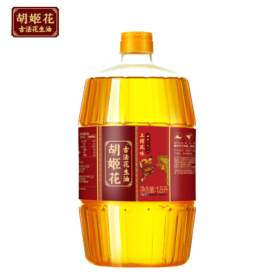 胡姬花古法土榨风味花生油1.8L 6948195812623