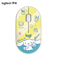 罗技(Logitech)Pebble无线鼠标 甜品屋大耳狗-蓝黄色