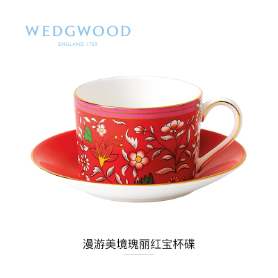 wedgwood漫游美境瑰丽红宝杯碟组 40031700