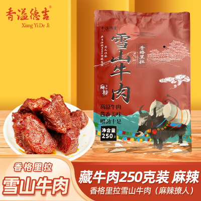 三江天境香溢德吉香格里拉酱香雪山牛肉 麻辣250g*2
