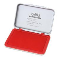 DELI/得力 方形秒干印台 9891 104×71mm 红色 1只 销售单位：只