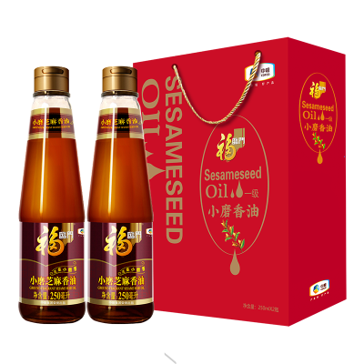 中粮福临门小磨香油礼盒 -250ml*2瓶