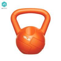 米客 壶铃小哑铃女男健身器材深蹲 橙色15磅 MK2020-15LB-01