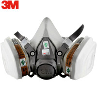3M防毒面具6200喷漆尘毒化工有机蒸气620E防护面罩活性炭中号PSD