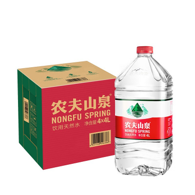 农夫山泉 饮用天然水 4L/瓶 4瓶/箱 (单位:箱)