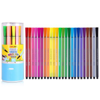 得力 24色可洗水彩笔可擦彩色绘画涂色颜色玩具儿童画画文具美术画材学习用品 收纳筒颜色随机 7067