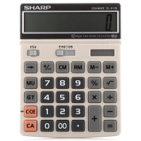 夏普(SHARP) EL-8128-NW 大屏大字大键商务办公计算器 (象牙白色)