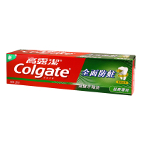高露洁(Colgate)全面防蛀超爽薄荷牙膏 250g 含氟牙膏 强健牙釉质 清新口气(新老包装随机发)