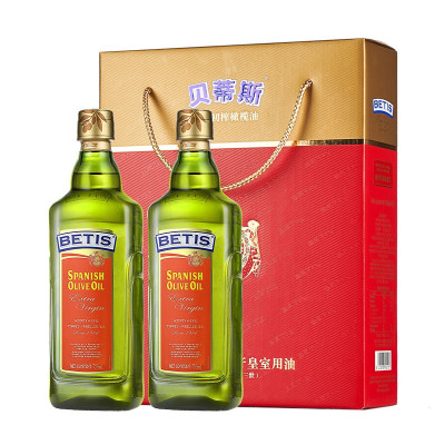 贝蒂斯(BETIS)特级初榨橄榄油中秋礼盒 食用油原装进口礼品团购750ml*2瓶