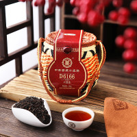 中茶牌茶叶广西梧州六堡茶黑茶 六堡茶D6166箩装 黑茶 250g散茶升级款
