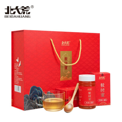 北大荒 东北黑蜂 椴树蜜1140g 纯蜂蜜礼盒装 (端午节公司团购送礼佳品)