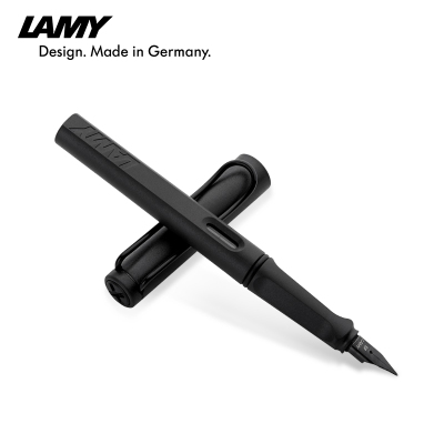 凌美(LAMY)钢笔EF笔尖磨砂黑ABS墨水笔 17EF 0.5mm
