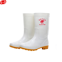 谋福 187 防护雨鞋(高筒) 38码 食品卫生靴 耐油耐酸碱劳保防护雨鞋水鞋 三防雨靴 (单位:双) 白色