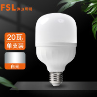 佛山照明(FSL)led灯泡大功率大瓦数节能灯20W大螺口E27白光6500K柱形炫风