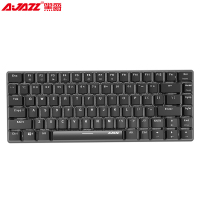 黑爵(AJAZZ)极客AK33 全背光版机械键盘 青轴黑色 白光 82键 游戏 办公 电脑 笔记本键盘
